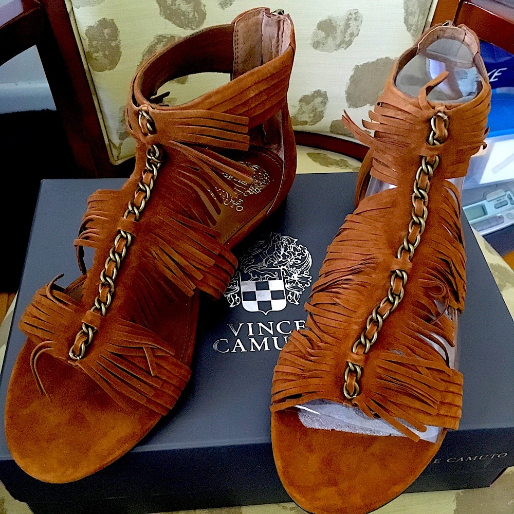Staycation or Cancun these Nubuck suede sandals are gorgeous.